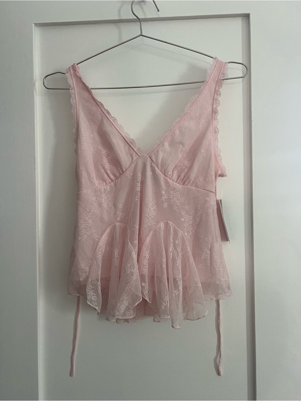 wild fable Soft Pink Lace Flowy Chemise Top